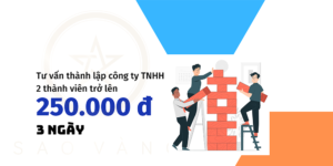 Dịch vụ thành lập công ty TNHH 2 thành viên trở lên – 250.000 đ